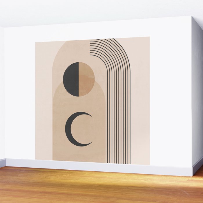 Minimal Geometric Shapes 120 Wall Mural Gallery Image 2