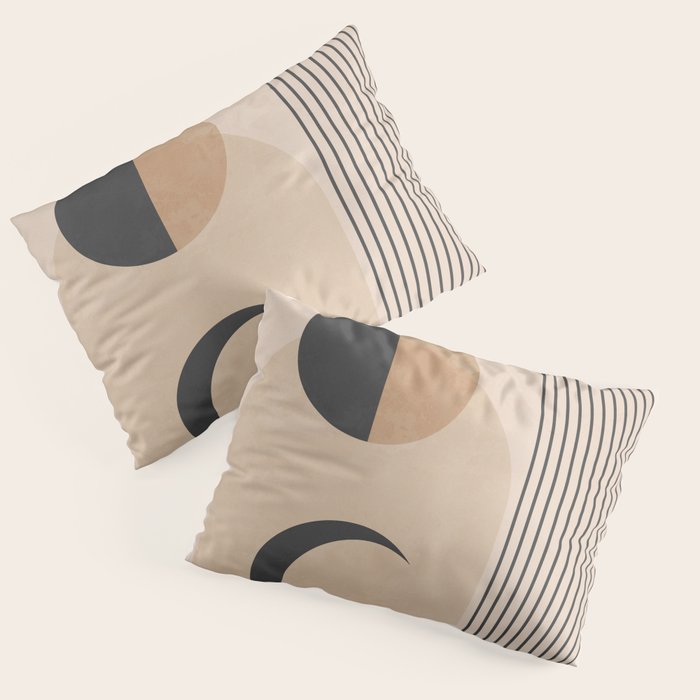 Minimal Geometric Shapes 120 Pillow Sham Gallery Image 1