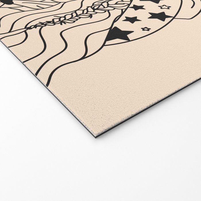 Love or Die Tryinâ - Rhinestone Cowgirl Black & Cream Welcome Mat Gallery Image 2