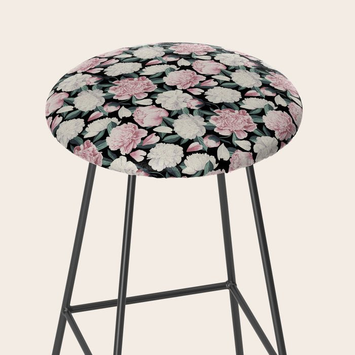Chic Peonies on Black Stool Gallery Image 2
