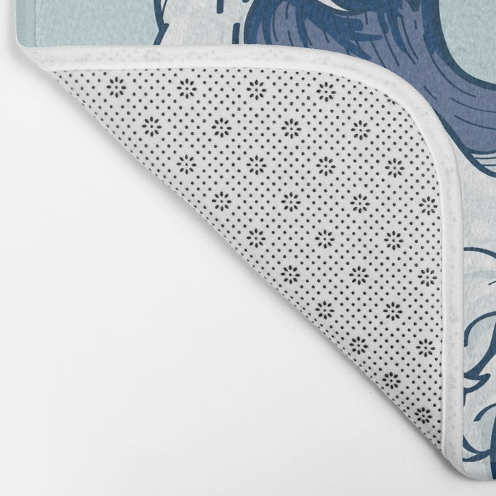 The Great Kanagawa Japanese Wave Bath Mat Gallery Image 2