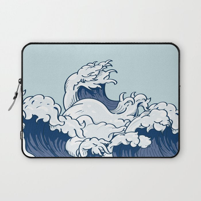 The Great Kanagawa Japanese Wave Laptop Sleeve Gallery Image 1
