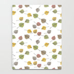 Colorado Aspen Tree Leaves Hand-painted Watercolors in Golden Autumn Shades on Clear Notebook Gallery Image 4