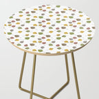 Colorado Aspen Tree Leaves Hand-painted Watercolors in Golden Autumn Shades on Clear Side Table Gallery Image 2