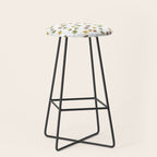 Colorado Aspen Tree Leaves Hand-painted Watercolors in Golden Autumn Shades on Clear Stool Gallery Image 1