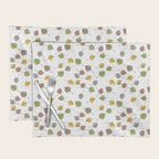 Colorado Aspen Tree Leaves Hand-painted Watercolors in Golden Autumn Shades on Clear Placemat Gallery Image 1