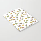 Colorado Aspen Tree Leaves Hand-painted Watercolors in Golden Autumn Shades on Clear Notebook Gallery Image 3