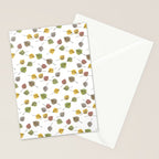 Colorado Aspen Tree Leaves Hand-painted Watercolors in Golden Autumn Shades on Clear Stationery Card Gallery Image 2