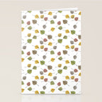 Colorado Aspen Tree Leaves Hand-painted Watercolors in Golden Autumn Shades on Clear Stationery Card Gallery Image 2