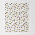 Colorado Aspen Tree Leaves Hand-painted Watercolors in Golden Autumn Shades on Clear Throw Blanket Gallery Image 2