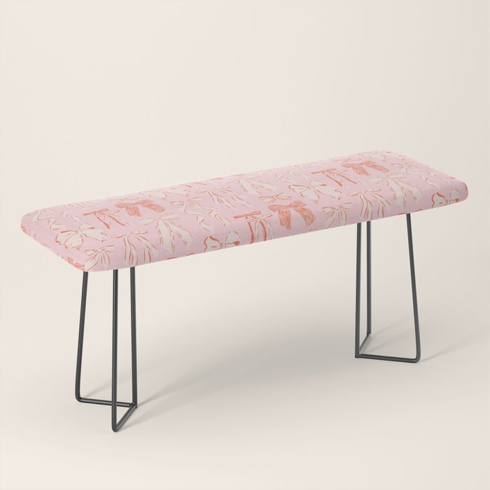 Bows in pink and cream  Bench Gallery Image 1