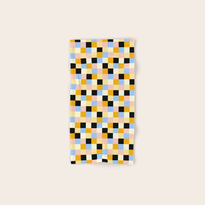 Bold Colorful Checks Pattern - Small XXXV Bath Towel Gallery Image 1