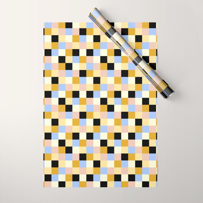 Bold Colorful Checks Pattern - Small XXXV Wrapping Paper Gallery Image 1