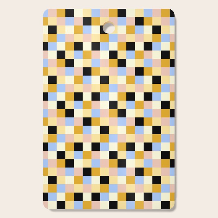 Bold Colorful Checks Pattern - Small XXXV Cutting Board Gallery Image 1