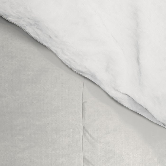 Liquid Swirl Abstract Pattern in Pale Stone and Light Silver Sage Gray Comforter Gallery Image 4