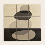 Abstract Shapes 23 Wood Wall Art Gallery Image 1
