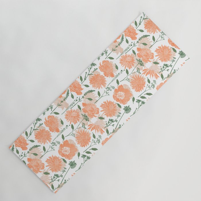 Modern floral blooms PGM5 Yoga Mat Gallery Image 1