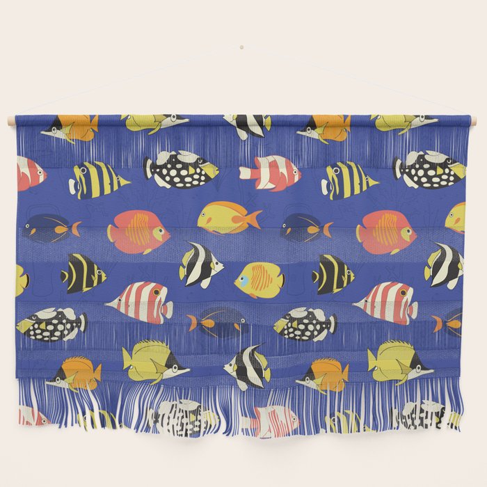 Exotic School Of Reef Fish Wall Hanging Gallery Image 1