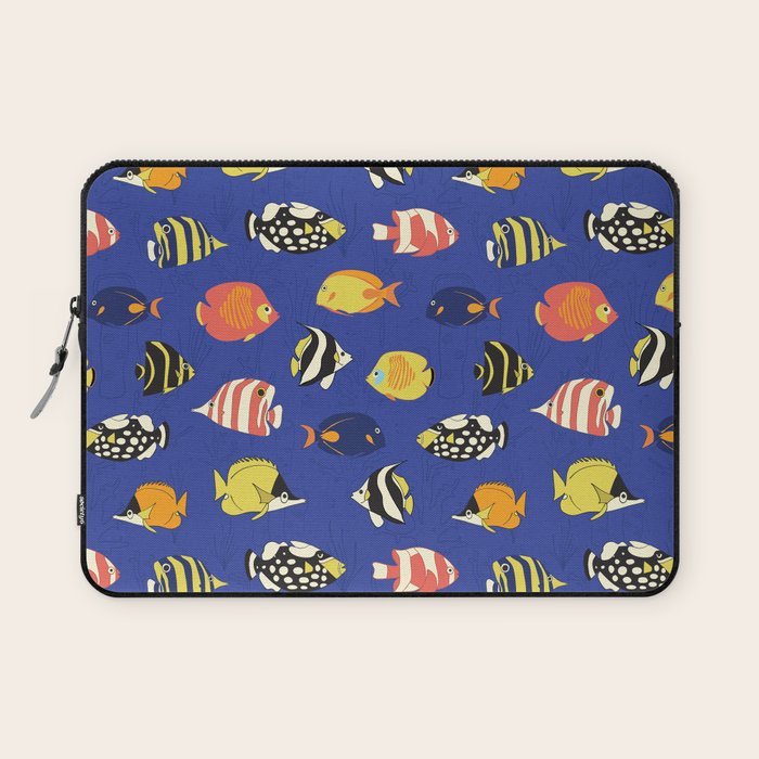 Exotic School Of Reef Fish Laptop Sleeve Gallery Image 1