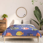 Exotic School Of Reef Fish Comforter Gallery Image 3
