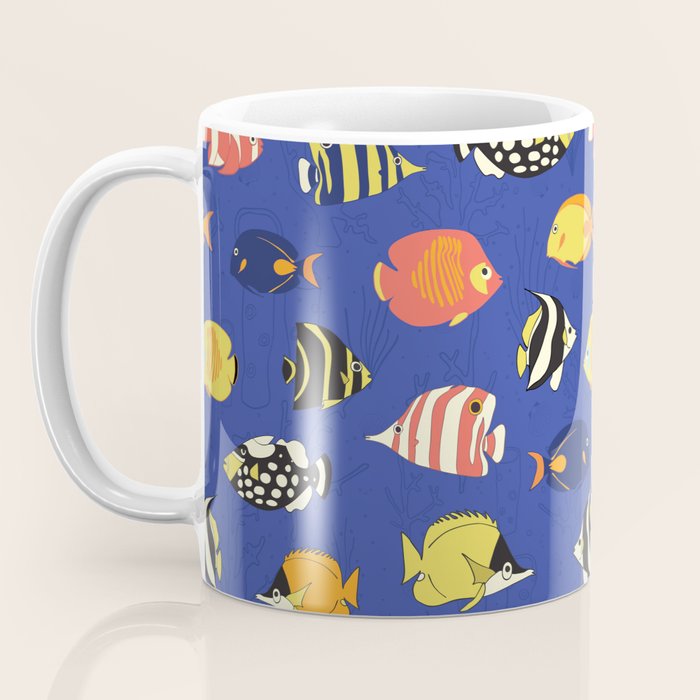 Exotic School Of Reef Fish Coffee Mug Gallery Image 3