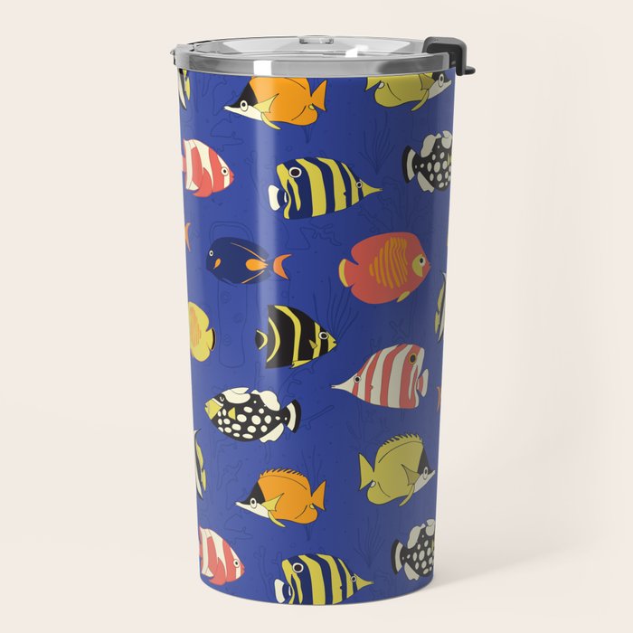 Exotic School Of Reef Fish Travel Mug Gallery Image 2
