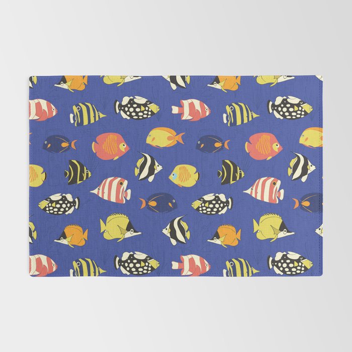 Exotic School Of Reef Fish Rug Gallery Image 2