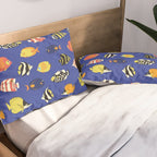 Exotic School Of Reef Fish Pillow Sham Gallery Image 2