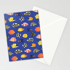Exotic School Of Reef Fish Stationery Card Gallery Image 2