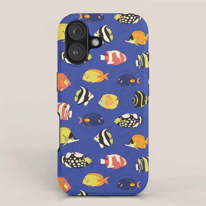 Exotic School Of Reef Fish iPhone Case Gallery Image 1
