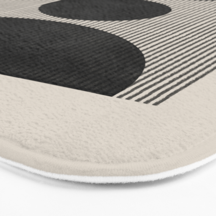 Woodblock Geometric Composition Bath Mat Gallery Image 3