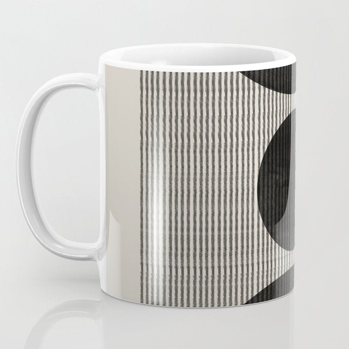 Woodblock Geometric Composition Coffee Mug Gallery Image 3
