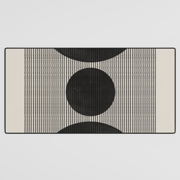 Woodblock Geometric Composition Desk Mat Gallery Image 3