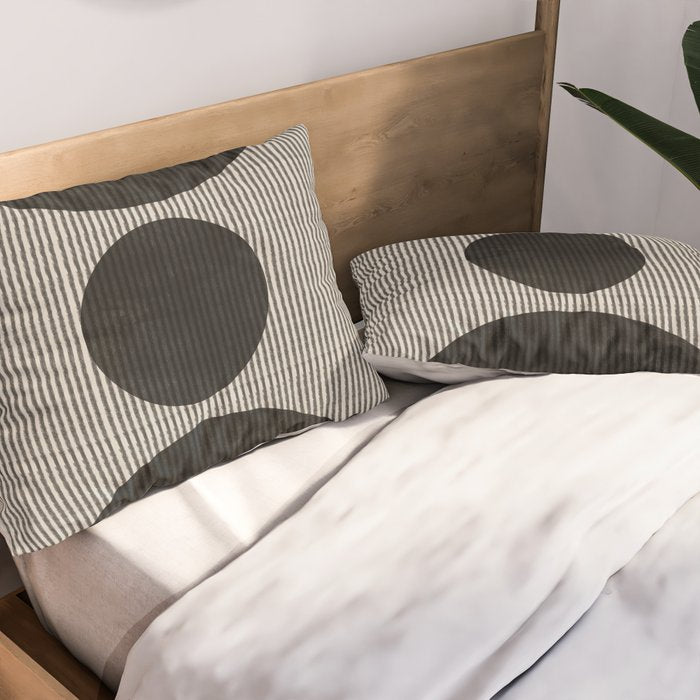 Woodblock Geometric Composition Pillow Sham Gallery Image 2