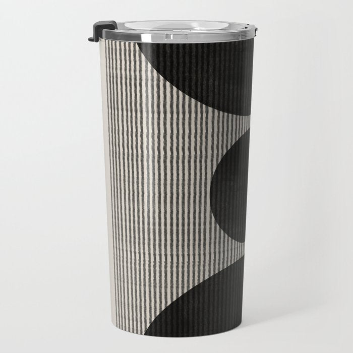 Woodblock Geometric Composition Travel Mug Gallery Image 3