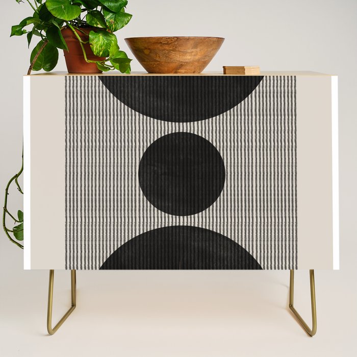 Woodblock Geometric Composition Credenza Gallery Image 1