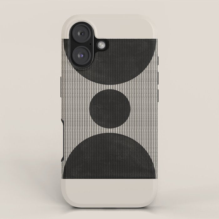 Woodblock Geometric Composition iPhone Case Gallery Image 1