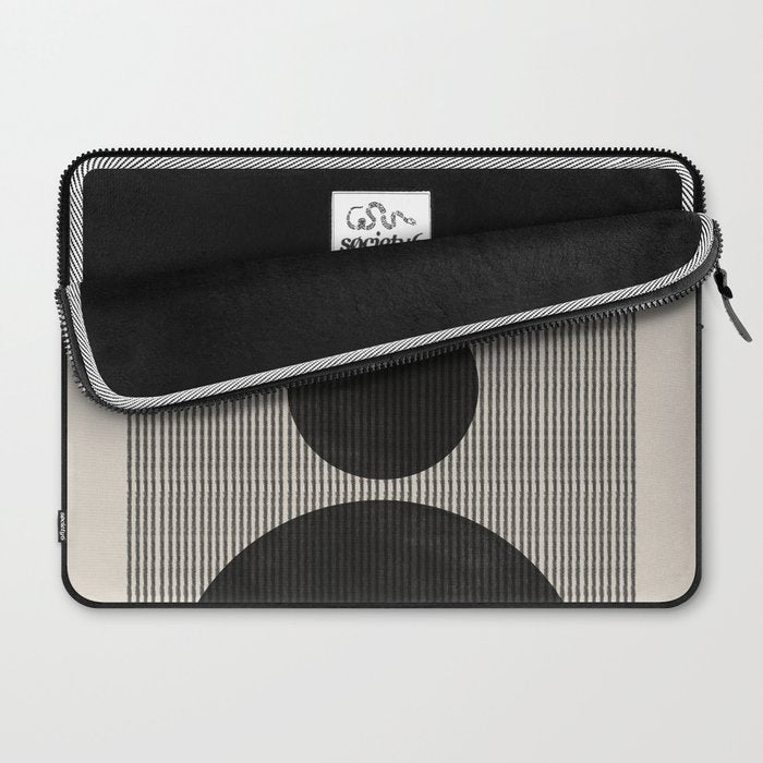 Woodblock Geometric Composition Laptop Sleeve Gallery Image 2