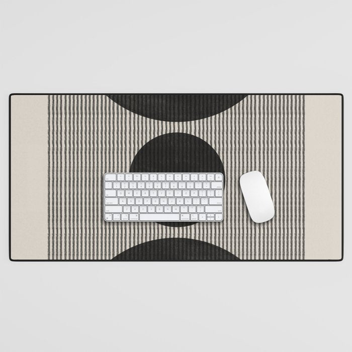 Woodblock Geometric Composition Desk Mat Gallery Image 1