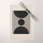 Woodblock Geometric Composition Wrapping Paper Gallery Image 1