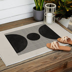 Woodblock Geometric Composition Outdoor Rug Gallery Image 2