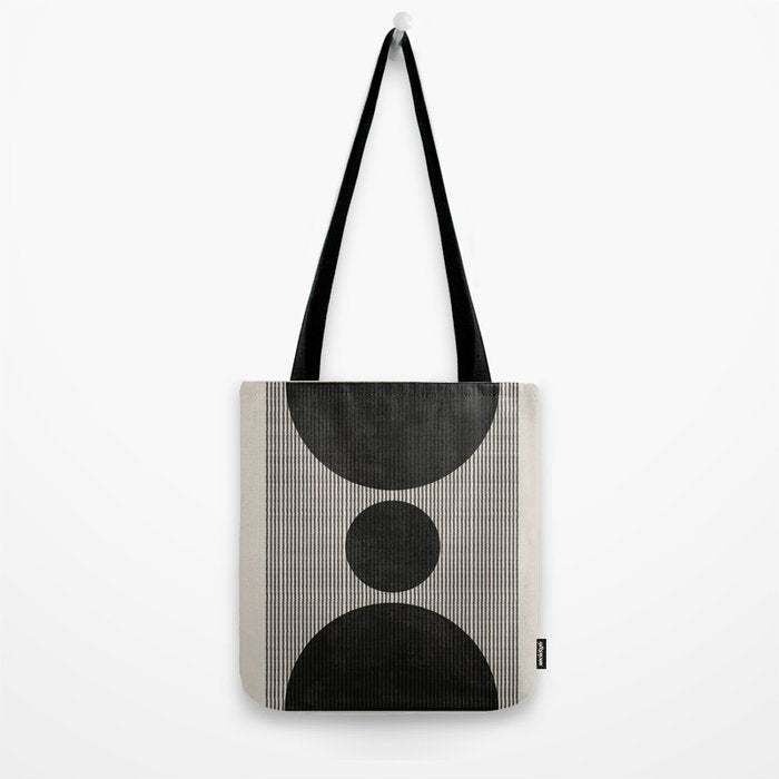 Woodblock Geometric Composition Tote Bag Gallery Image 2