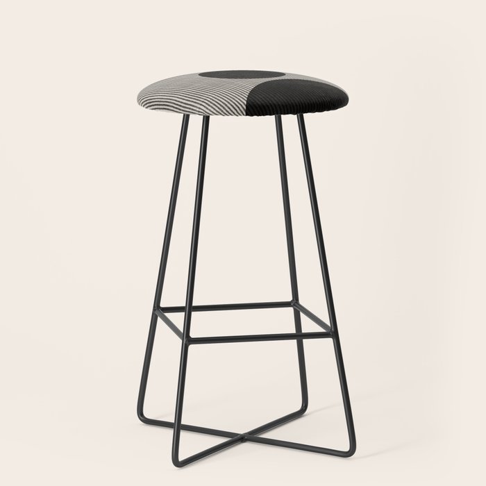 Woodblock Geometric Composition Stool Gallery Image 1