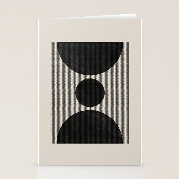 Woodblock Geometric Composition Stationery Card Gallery Image 2
