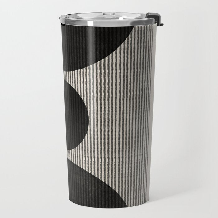 Woodblock Geometric Composition Travel Mug Gallery Image 2