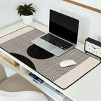 Woodblock Geometric Composition Desk Mat Gallery Image 2