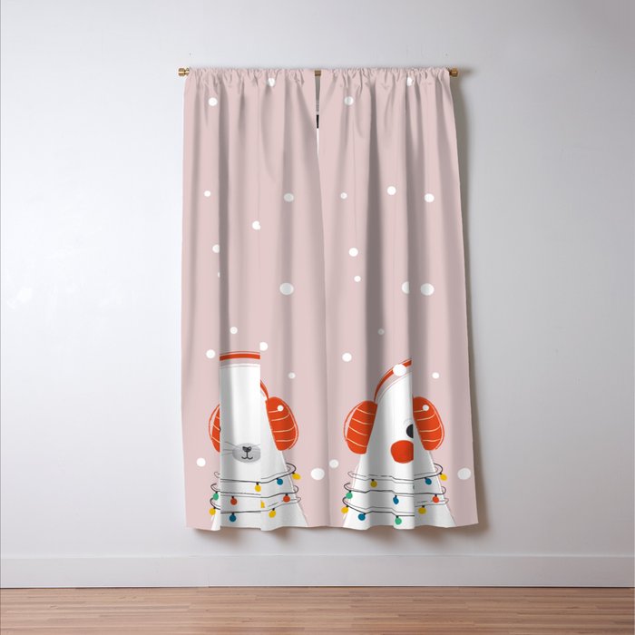 Christmas Animals - Cute Seal Window Curtain Gallery Image 3