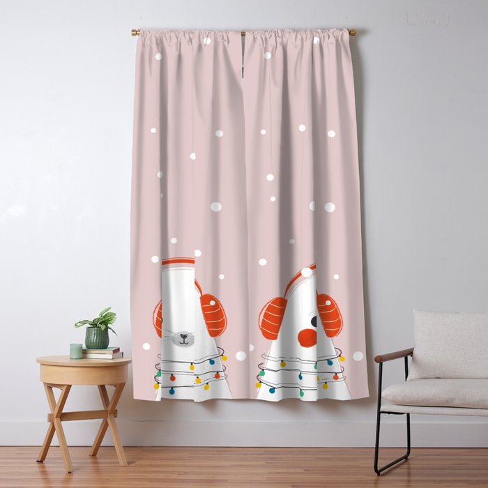 Christmas Animals - Cute Seal Window Curtain Gallery Image 5