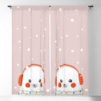 Christmas Animals - Cute Seal Window Curtain Gallery Image 5