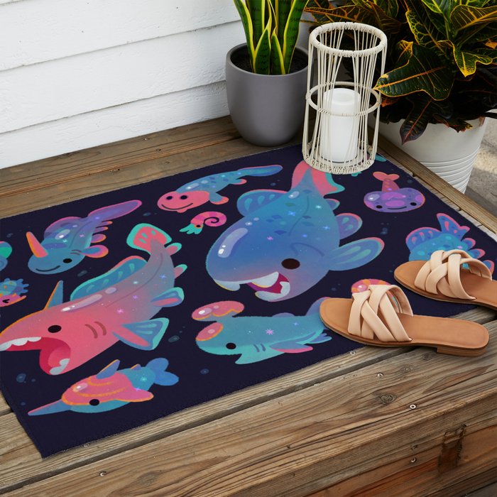 Devonian baby - dark Outdoor Rug Gallery Image 2